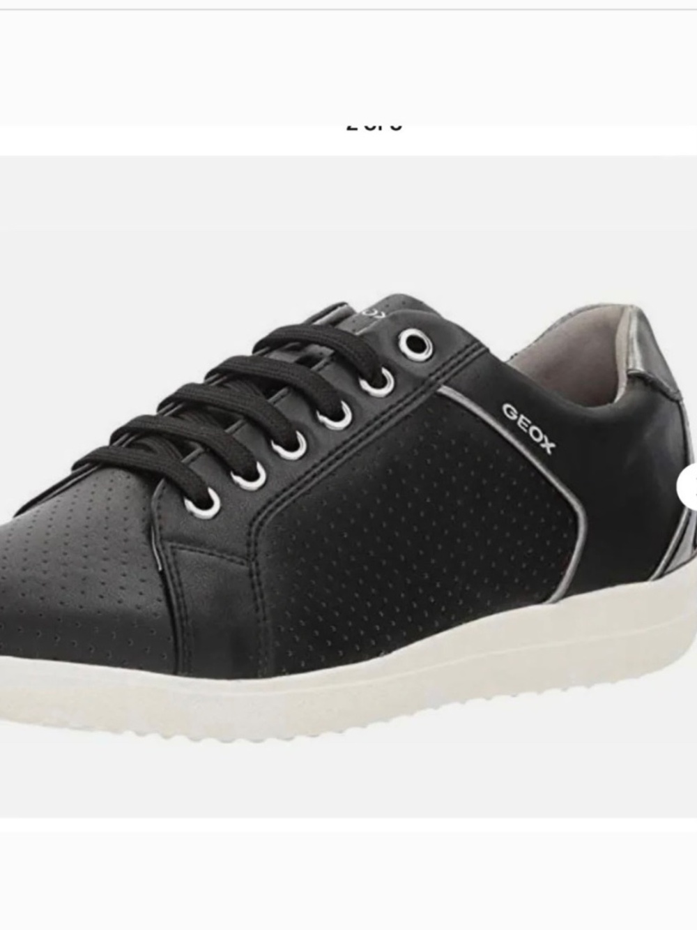 GEOX Respira Perforated Sneakers Black SZ 10